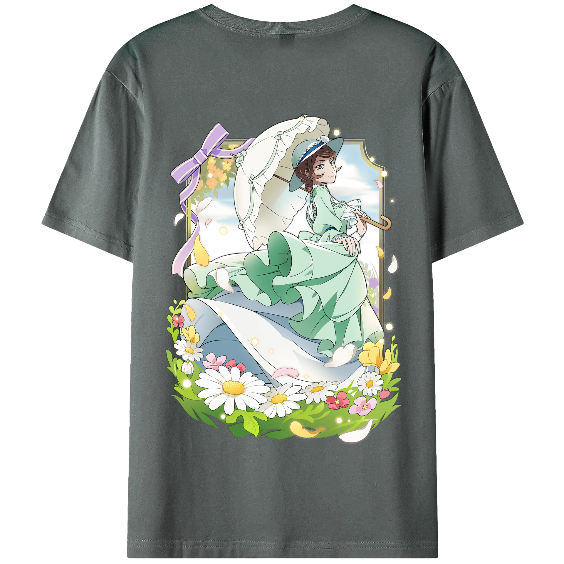 （画像用） 文豪ストレイドッグス Bungo Stray Dogs 綿100％半袖Tシャツ（背面プリント）